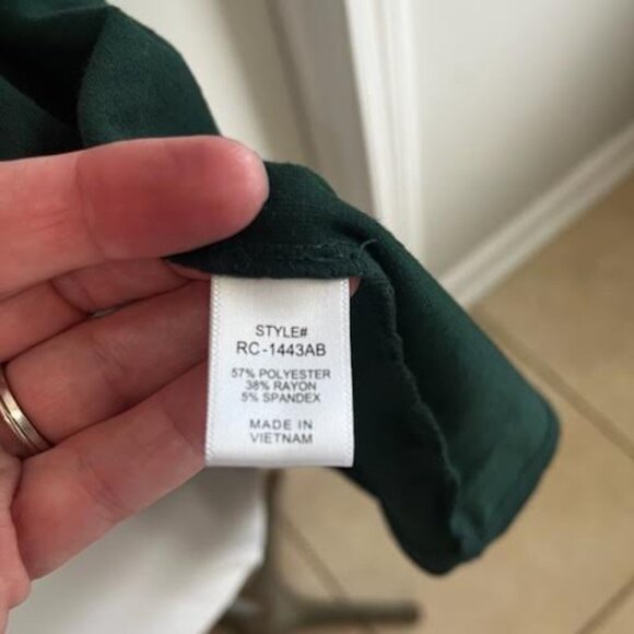 Zenana Green Cardigan Women's Large Open Front Long Sleeves Pockets Casual - Picture 6 of 7